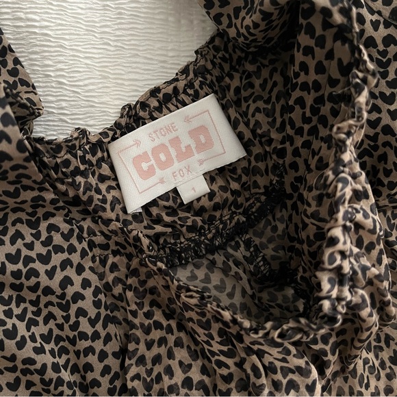 STONE COLD FOX ARCHIVE SALE LULU HEART PRINT BLOUSE - Picture 4 of 5